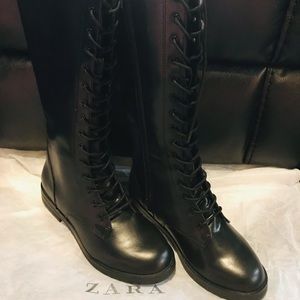 Zara boots black size 4